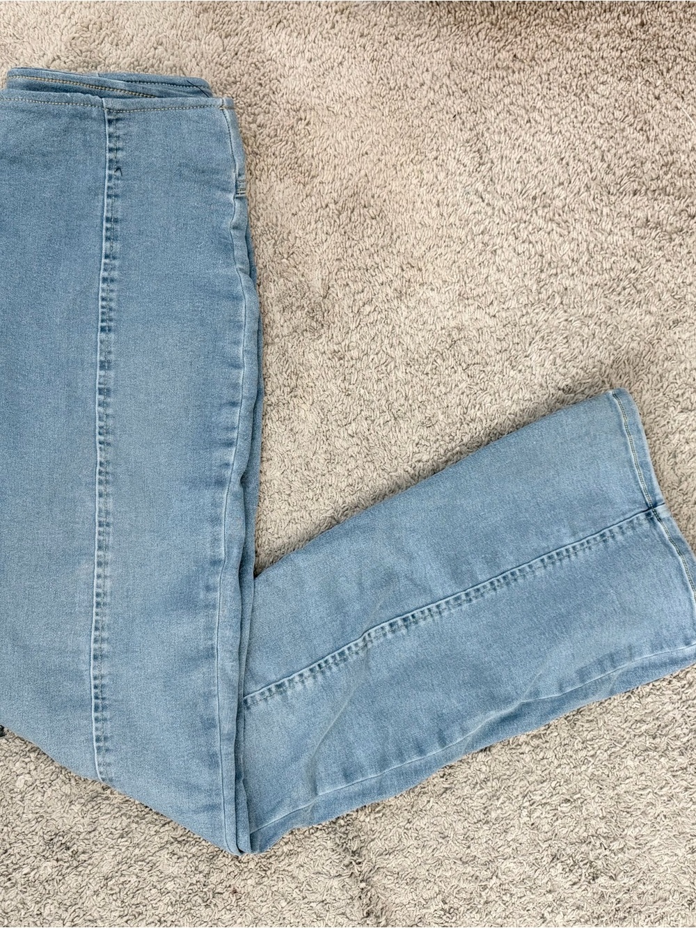 INC International Concepts High-Rise Flare Jeans in Blue (Macys)